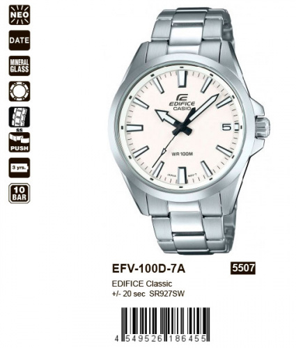 Часы наручные CASIO EFV 100D 7A фото 2